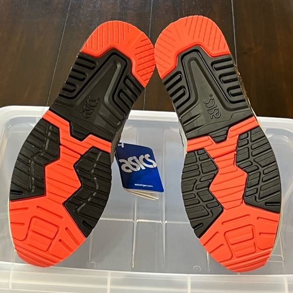 DS 2016 ASICS GEL LYTE III 3 BLACK/MANGO/CEMENT/3M MENS SHOES SIZE 8.5 RARE - Picture 9 of 10